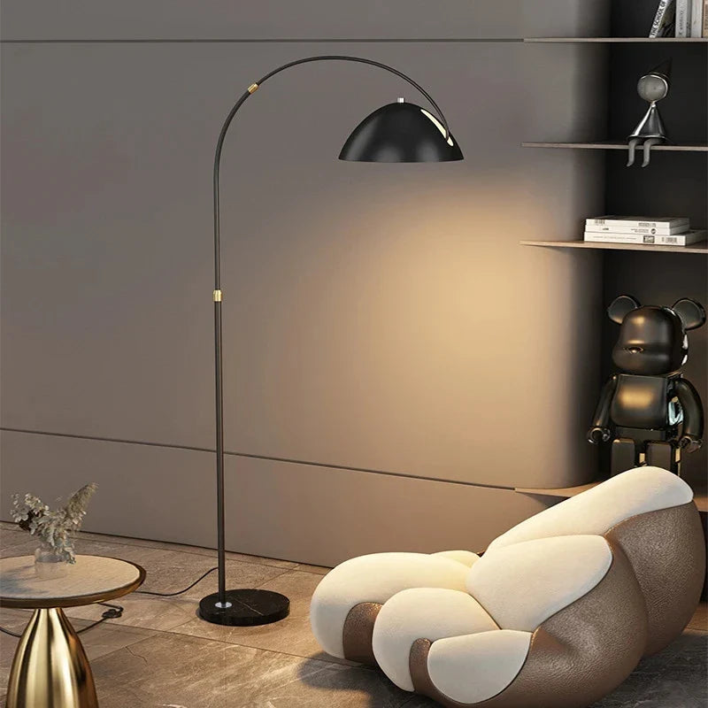 Luxury Marble Floor Lamp for Bedside & Living Room by Axyaa