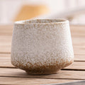 Coarse Pottery Glazed Teacups Set by Axyaa - Japanese Style Coffee Mugs for Home Decor