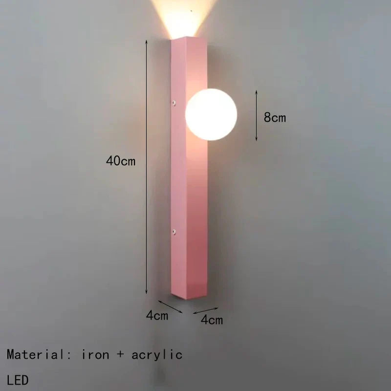 Axyaa White Glass Metal Wall Light for Bedroom, Stairs, Aisle, Restaurant, Sconce