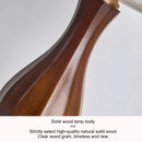 Axyaa Solid Wood Floor Lamp Japanese Retro Style LED Lighting Fixture