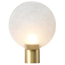 Axyaa Copper Round Wall Lamp Glass Light for Living Room Bedroom Corridor LED Lighting