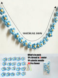 Axyaa Crochet Daisy Garland: Boho Floral Banner for Home, Nursery, Wedding & Parties