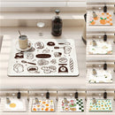 Axyaa Cartoon Print Kitchen Coasters Set for Glasses and Dishes