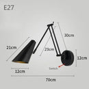 Axyaa Swinging LED Wall Lamp with Adjustable Telescopic Arm