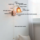 Axyaa White Pumpkin Glass LED Wall Lamp, Children's Living Room Interior Lighting