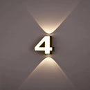 Axyaa Numeric Model Outdoor Wall Light - Modern Waterproof Night Lamp for Home, Garden & Courtyard
