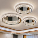 Axyaa Crystal LED Ceiling Light, Dimmable Modern Living Room Fixture