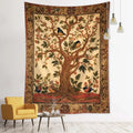 Axyaa Birds Tree of Life Tapestry Wall Hanging - Bohemian Witchcraft Hippie Home Decor