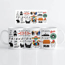 Axyaa Friends Central Perk Mug 11oz - Coffee Tea Cup Mother's Day Gift