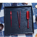 Axya Japanese Style Black Tray 30cm - Home Kitchen Tableware Plate & Storage