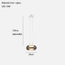 Axyaa Modern Glass Pendant Lamp Chandelier for Bedroom, Living Room, Restaurant, Bar Counter