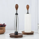 Axyaa Beech Wood Tissue Storage Rack: Creative Vertical Kitchen Organizer