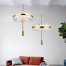 Axyaa Glass Oval LED Pendant Light for Dining Room, Bedroom, Kitchen