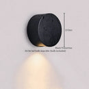 Axyaa Nordic Minimalism LED Wall Lamps - Black Travertine Bathroom Mirror Lights