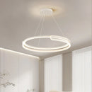 Axyaa LED Round Chandelier for Dining Room Living Room Bar Hotel Study Ceiling Lamp