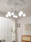 Axyaa French Style Glass Pendant Ceiling Chandelier for Living Room Kitchen Island