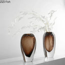 Axyaa Bubble Glass Vase: Decorative Thickened Hydroponic Flower Arrangement Ornament
