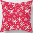 Christmas Elk Print Pillowcase 45x45cm for Sofa, Car, Bedroom & Living Room Decor