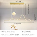 Axyaa Modern Art Moon Chandelier for Bedroom, Restaurant, Living Room Decor