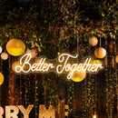 Axyaa Better Together Neon Sign - Dimmable Lighting for Wedding, Bedroom, Party