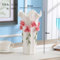 Axyaa Ceramic Flower Vase: 3D Creative Porcelain Decor for Wedding and Home Decor
