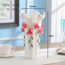 Axyaa Ceramic Flower Vase: 3D Creative Porcelain Decor for Wedding and Home Decor