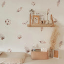 Axyaa Boho Floral Wall Stickers: Baby Room Decor, Vinyl Flowers Decals for Living Room
