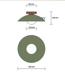 Axya Cream Series Ceiling Lamp: Nordic LED Chandelier for Bedroom, Porch, and Kitchen