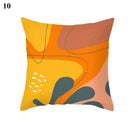 Orange Geometric Leaf Lines Pillowcase by Axyaa - Home Decor and Cozy Throw Pillows