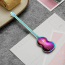 Axyaa Guitar Spoon: Stainless Steel Music Bar Dessert Stirring Gift