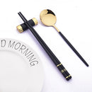 Axyaa Reusable Alloy Non-Slip Sushi Chopsticks Set