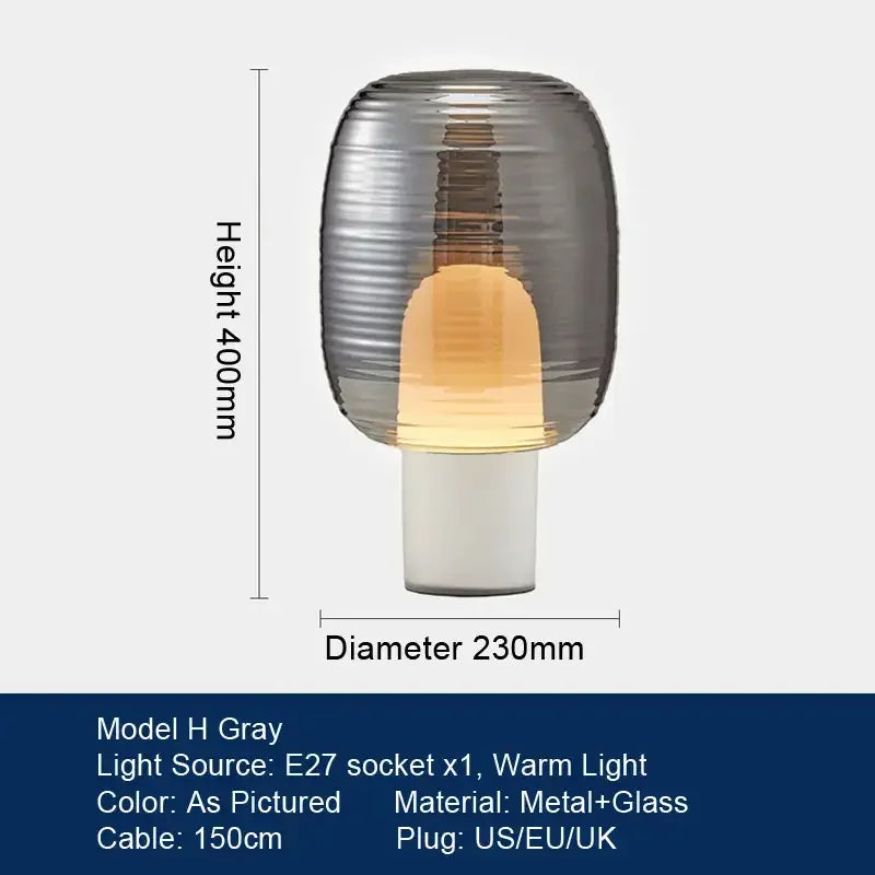Axyaa Nordic Melon Desk Lamp LED for Villa Bedroom Study Decor