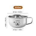 Axyaa Mini Stainless Steel Kids Tumbler Handle Milk Coffee Mug Drinkware