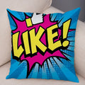 Axyaa Letters Print POP ART Pillowcase - Home Decor Cushion Cover