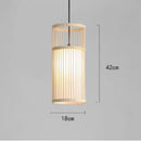 Axyaa Bamboo Weaving Pendant Lamp: Traditional Chinese Zen Tea Room Style