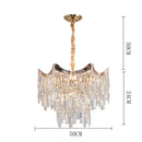 Axyaa Modern Crystal Pendant Lamp for Living Room, Bedroom, and Dining Room