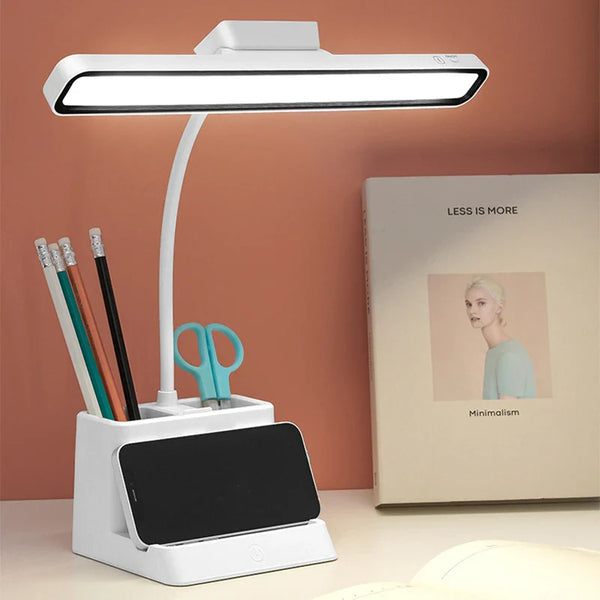 Axyaa LED Desk Lamp: Rechargeable & Dimmable Night Light