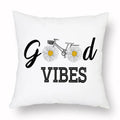 Axyaa Yellow Daisy Peach Skin Pillowcase