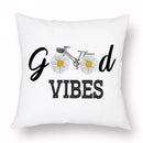 Axyaa Yellow Daisy Peach Skin Pillowcase