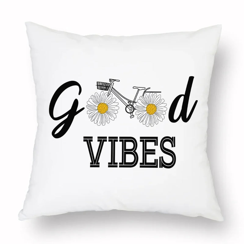 Axyaa Yellow Daisy Peach Skin Pillowcase