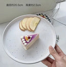 Axyaa Ceramic Steak Plate Set for Western Dishes, Breakfast, and Desserts