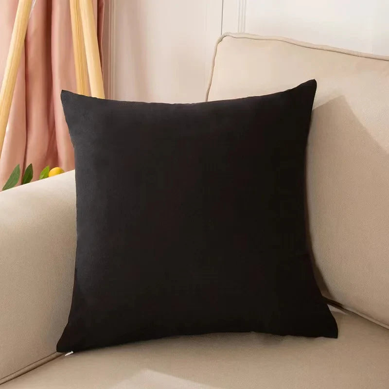 Axyaa Plain Throw Cushion Cover for Sofa Bed Car Home Decor