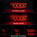 Axyaa LED Rear Bumper Reflectors for Mazda CX5: Running Flow Turn Signal Brake Lamps