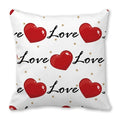 Heart Print Pillowcase for Home Decor by Axyaa - Love Cushion Cover