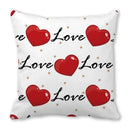 Heart Print Pillowcase for Home Decor by Axyaa - Love Cushion Cover