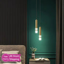 Axyaa Modern Double Head Led Pendant Lighting for Bedroom, Bathroom, and Entrance