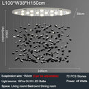 Axyaa Crystal Chandelier: Modern Lobby Design, Artistic Hotel Living Room Lighting