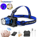 Axya UV White Light Headlamp Rechargeable Waterproof Headlight