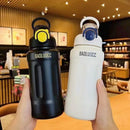 Axyaa Insulated Straw Cup: Portable 316 Stainless Steel, Large Capacity for Sports & Students