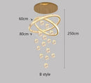 Axyaa Circular Planet Staircase Pendant Light for Dining & Living Room
